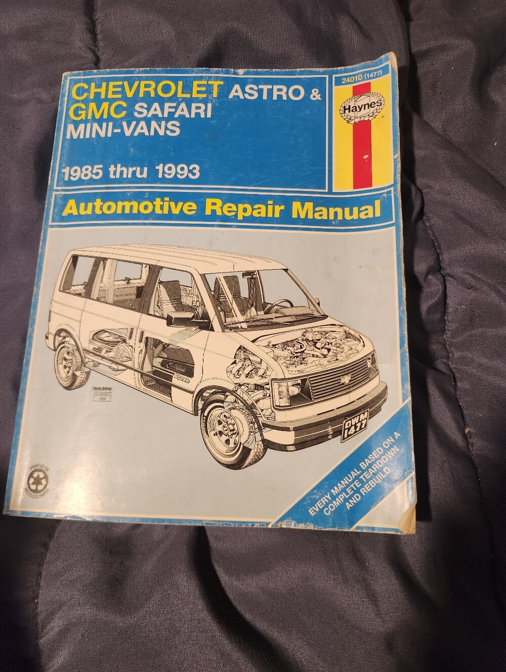 Haynes Chevrolet Astro & GMC Safari Mini-Vans Repair Manual